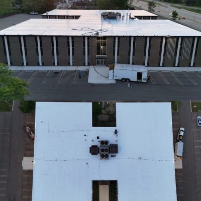 Polyurea roofing application Detroit Michigan