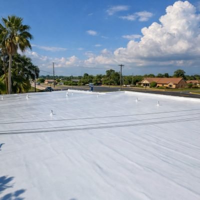 Industrial polyurea roofing project AZ Coatings