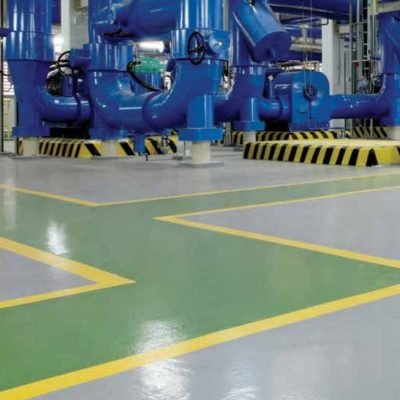 Motor epoxy industrial floor coating
