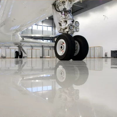 Industrial hangar flooring USA polyurea
